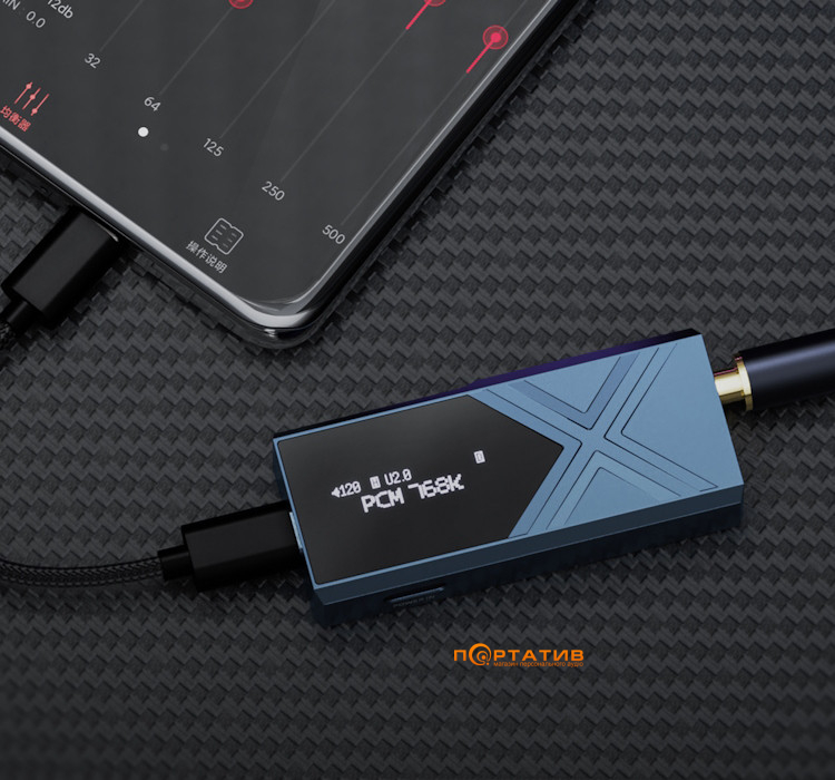 ЦАП с усилителем для наушников FiiO KA17 Blue