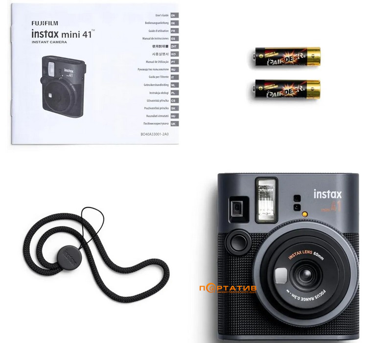 Камера моментального друку FUJI Instax Mini 41 Black (16844434)