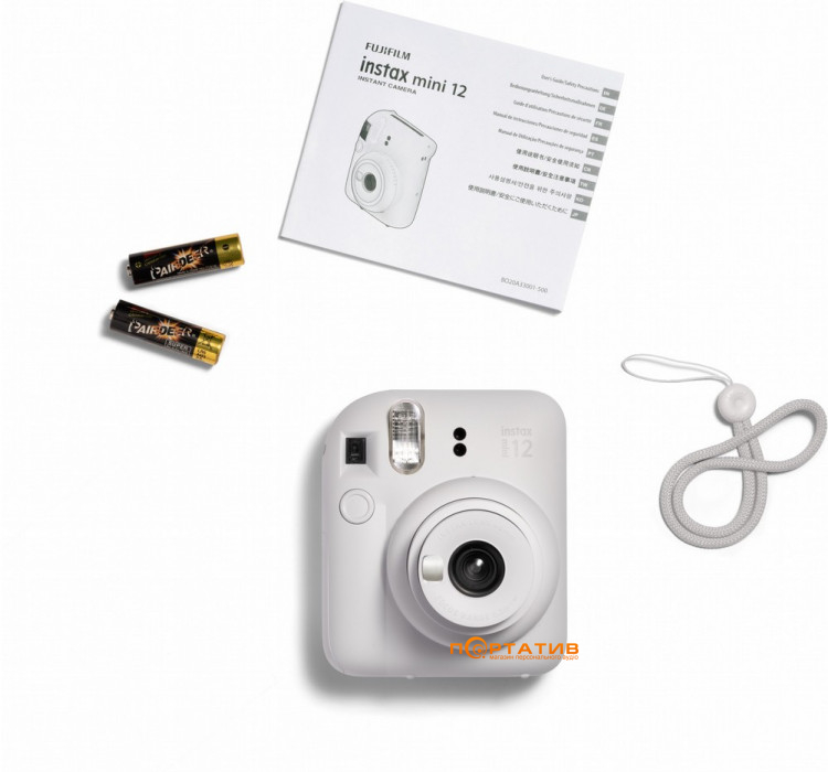Камера моментального друку FUJI Instax MINI 12 Clay White (16806121)