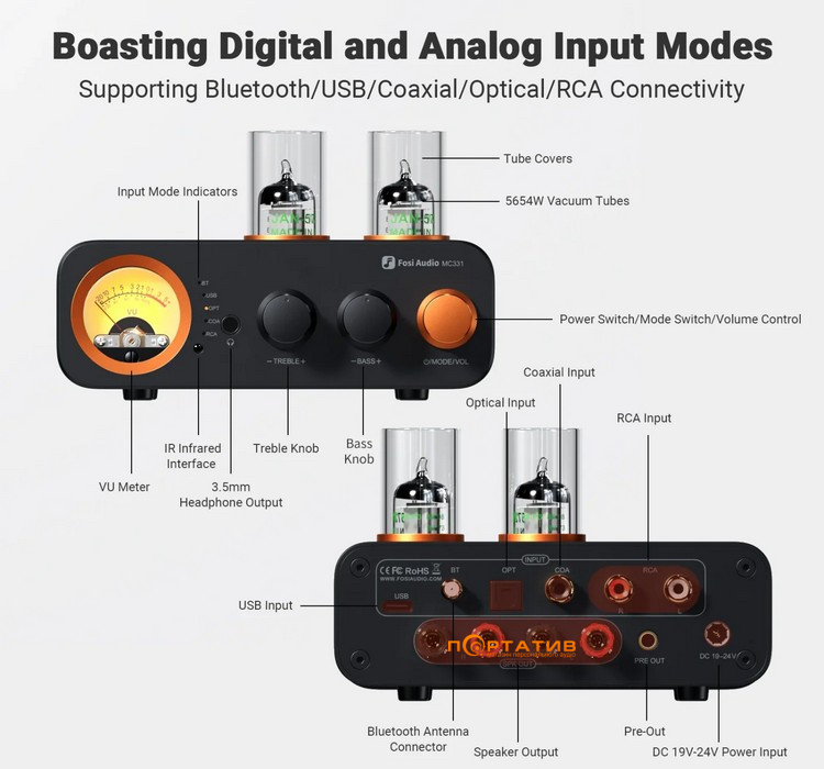 Підсилювач Fosi Audio MC331-32V