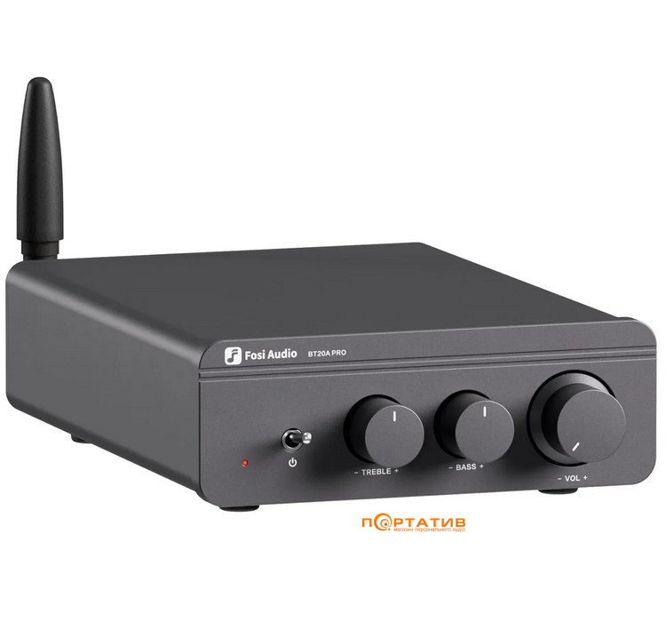 Підсилювач Fosi Audio BT20A PRO Gray 48V