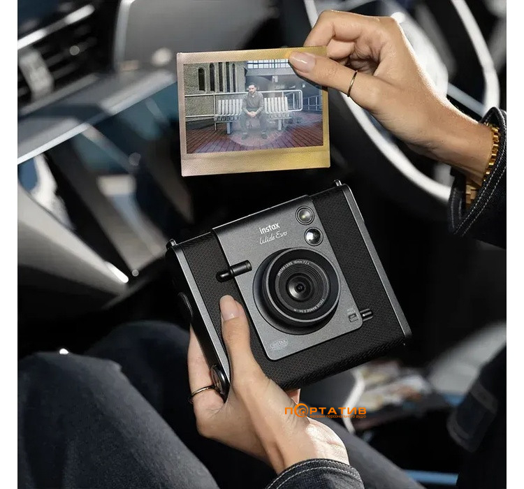 Камера миттєвого друку FUJI Instax WIDE EVO Black (16840933)