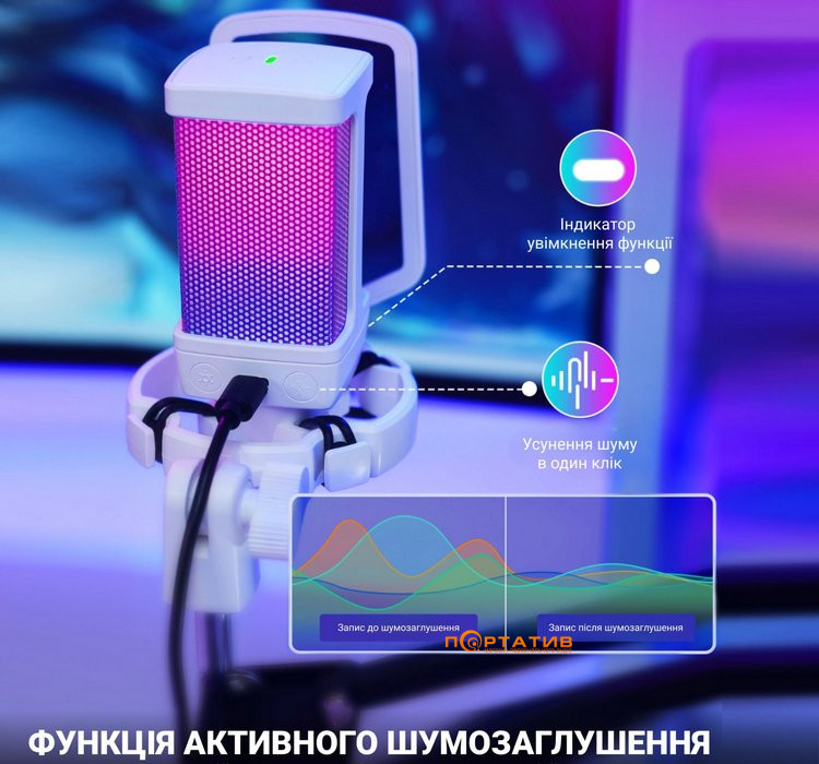 Мікрофон Fifine Q6TW White