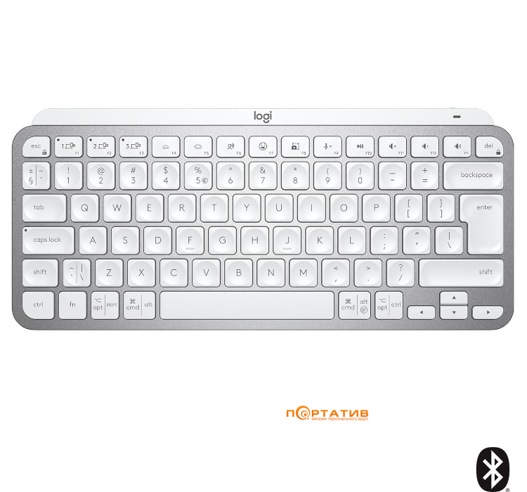 Logitech MX Keys Mini For Mac Wireless Illuminated Pale Grey (920-010526)