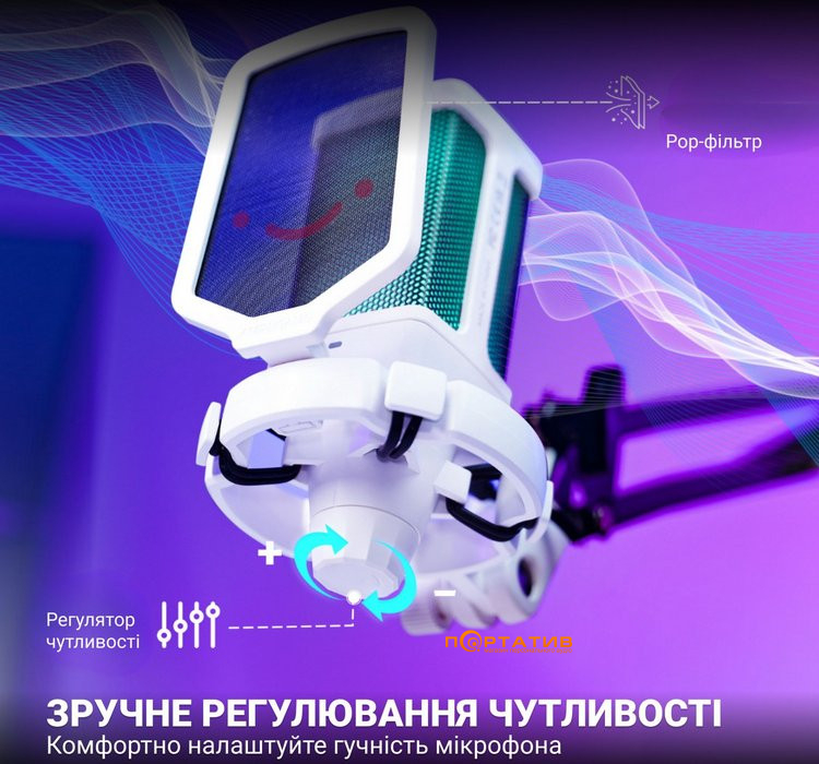Мікрофон Fifine Q6TW White
