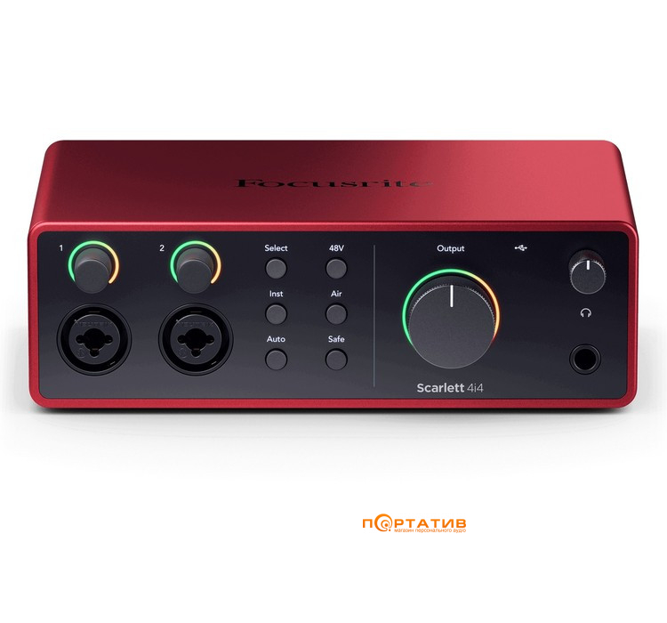Аудиоинтерфейс Focusrite Scarlett 4i4 (4Gen)