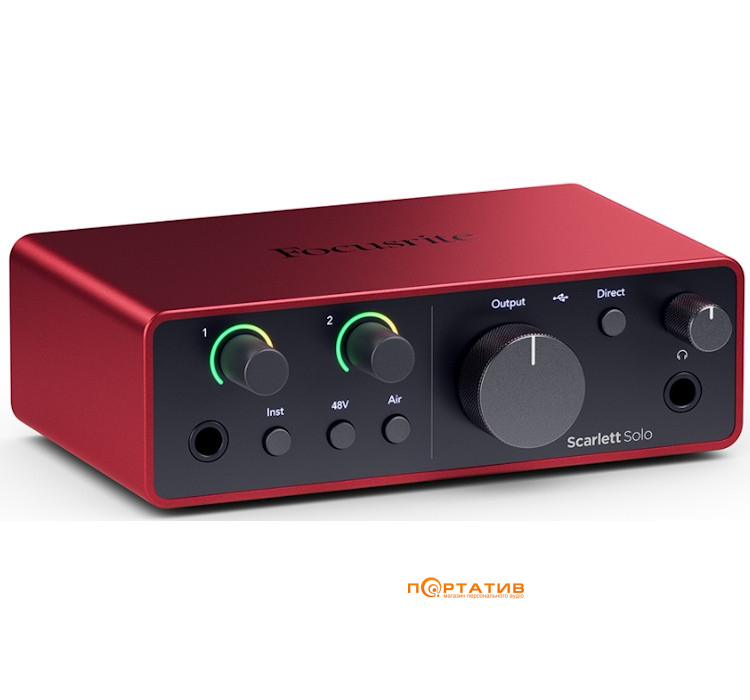 Аудіоінтерфейс Focusrite Scarlett Solo (4Gen)