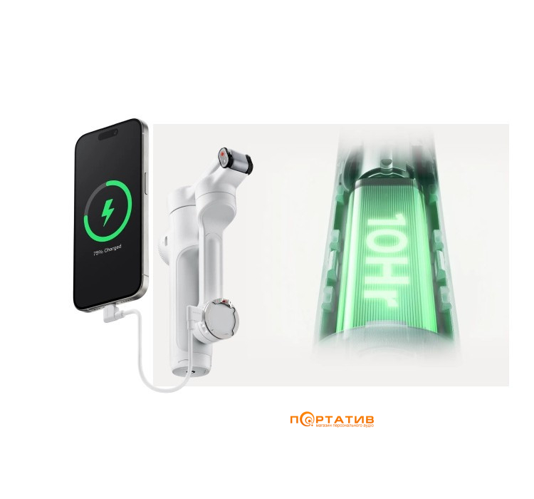 Монопод-стабилизатор Insta360 Flow 2 Pro AI Tracker Bundle Summit White (CINSABQBFlow236)