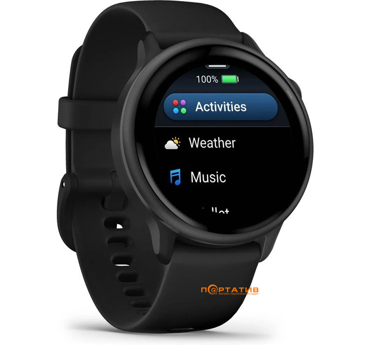 Смарт-годинник Garmin Vivoactive 6, GPS, Black/Slate (010-02985-00)