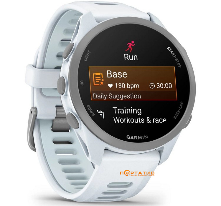 Смарт-часы Garmin Forerunner 170 MUSIC Whitestone/Cloud Blue (010-03920-11)