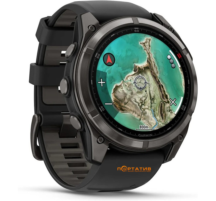 Смарт-годинник Garmin Fenix 8 – 51 mm, MicroLED (010-03380-05)