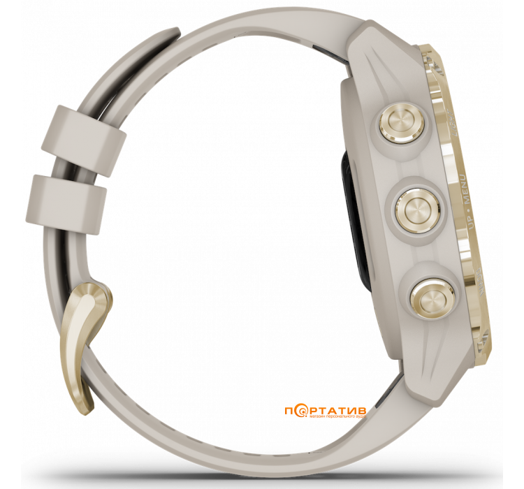 Garmin Descent Mk2S Light Gold with Light Sand Silicone Band (010-02403-01)