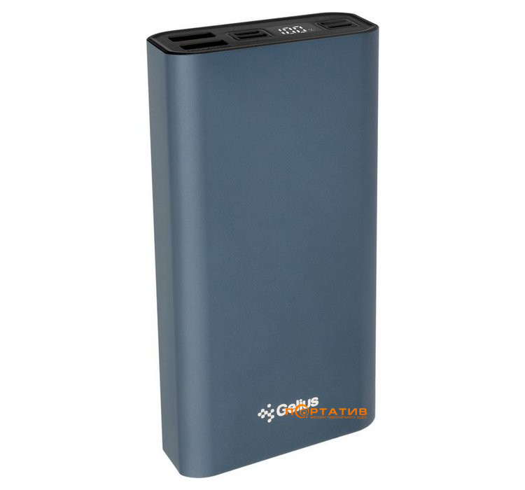 Зовнішній акумулятор Gelius Pro Edge 3 PD 22.5W 20000mAh Dark Blue (GP-PB20-210)