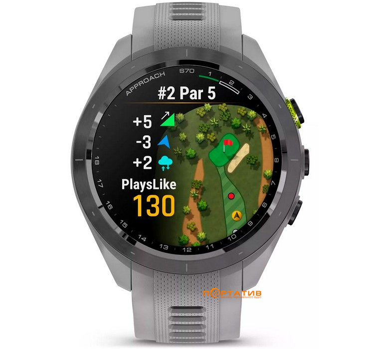 Смарт-годинник Garmin Approach S70, 42mm, Golf GPS,  Powder Gray (010-02746-11)