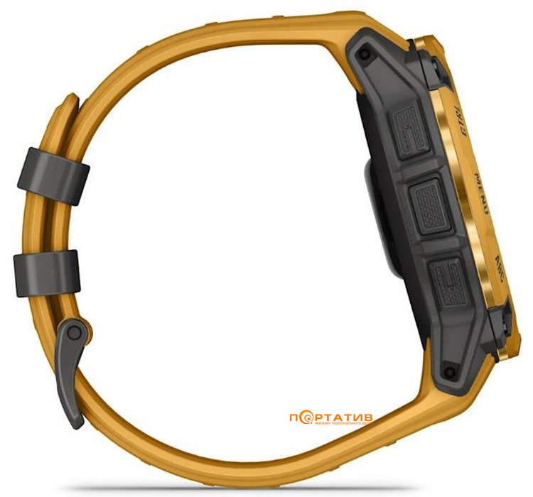 Смарт-часы Garmin Instinct 3 – 50 mm, Solar, Sunburst with sunburst/grey silicone band (010-02935-02)