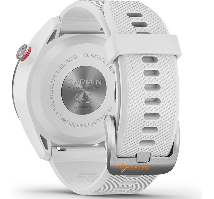 Смарт-часы Garmin Approach S42, Golf, Stainless Steel w/ White (010-02572-01)