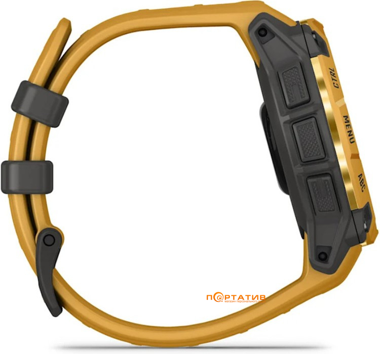 Смарт-годинник Garmin Instinct 3 – 45 mm, Solar, Sunburst with sunburst/grey silicone band (010-02934-02)