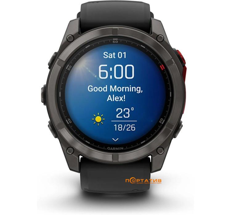 Смарт-годинник Garmin Fenix 8 – 51 mm, MicroLED (010-03380-05)