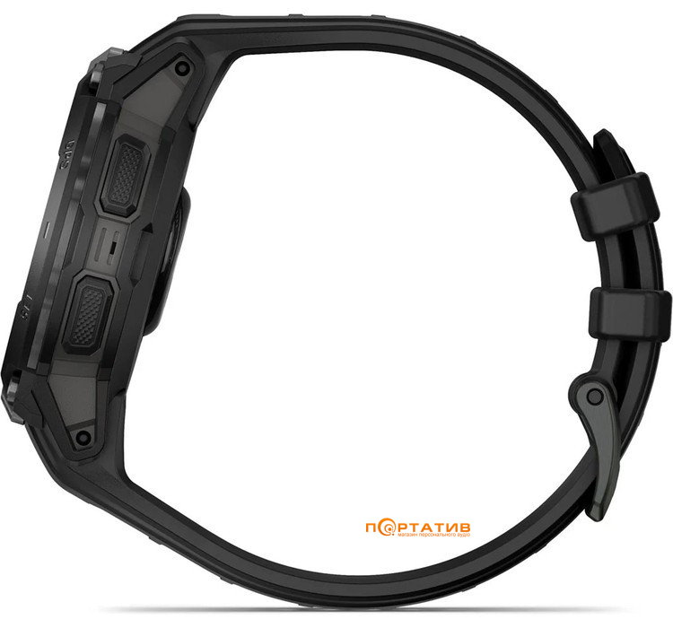 Смарт-часы Garmin Instinct Crossover AMOLED – Tactical Edition Black with black silicone band (010-03398-02)