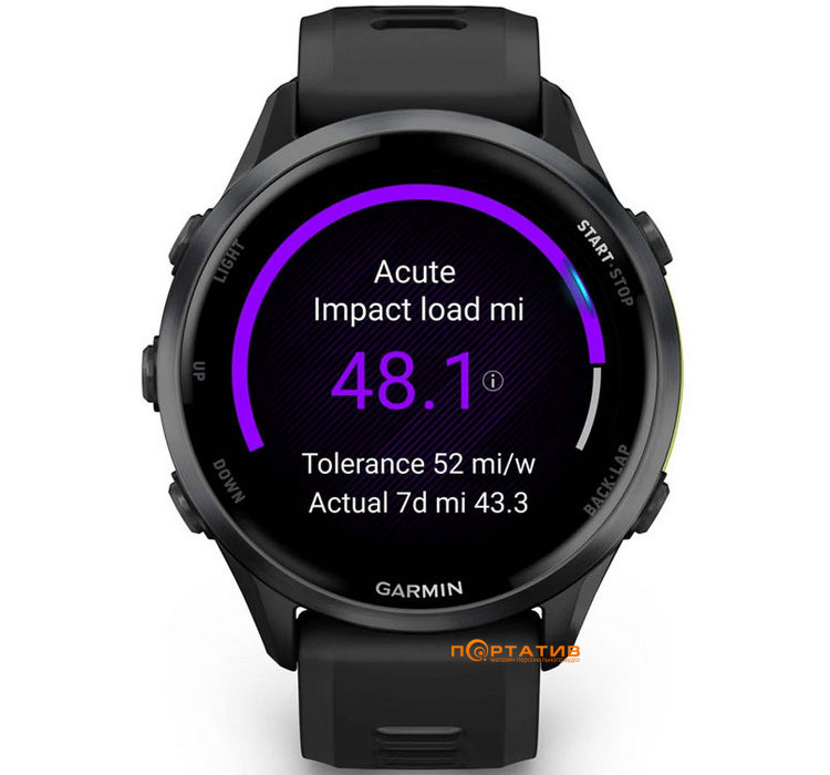 Смарт-годинник Garmin Forerunner 970, Black/Amp Yellow (010-02969-10)