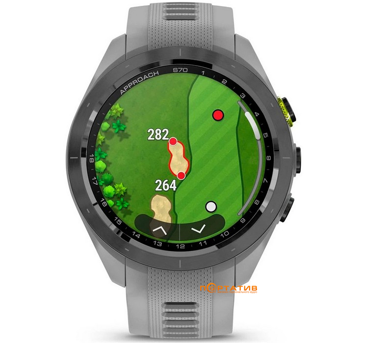 Смарт-годинник Garmin Approach S70, 42mm, Golf GPS,  Powder Gray (010-02746-11)