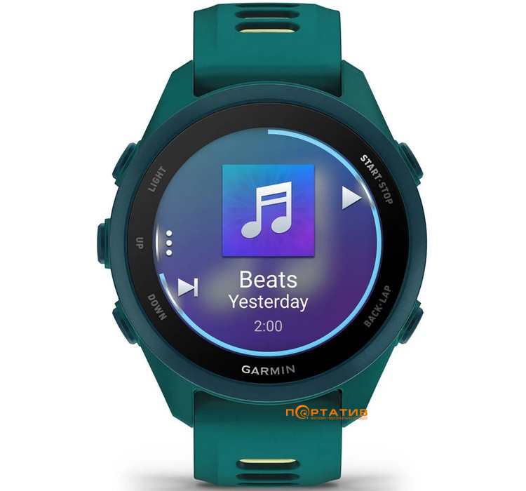 Смарт-часы Garmin Forerunner 170 MUSIC Teal Green/Citron (010-03920-12)