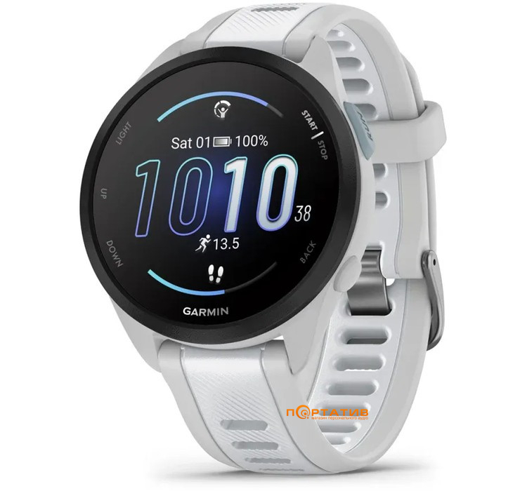 Смарт-часы Garmin Forerunner 165 Mist Grey/Whitestone (010-02863-21)