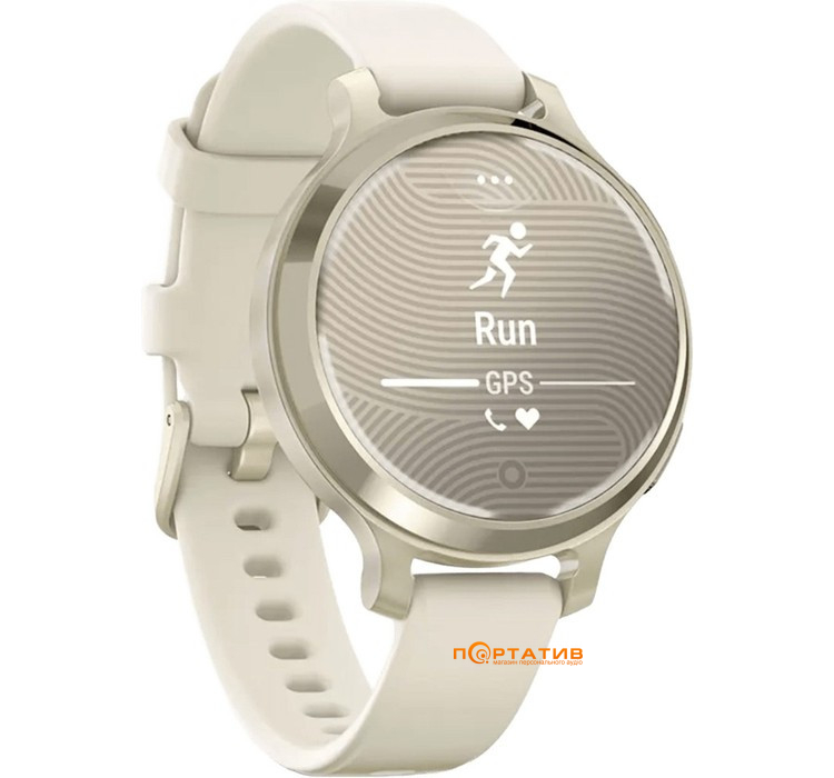 Смарт-годинник Garmin Lily 2 Active Lunar Gold with Bone Silicone Band (010-02891-00)