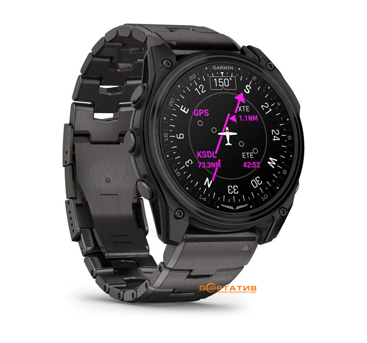 Смарт-часы Garmin D2 Mach 2, 51mm, Saph, CrbnGry Ti/Blk w/TiBd (010-02905-31)