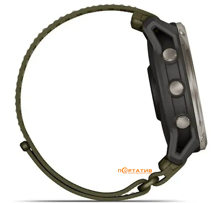 Смарт-часы Garmin Enduro 4 Titanium with dark olive ComfortFit fabric band (010-04799-01)