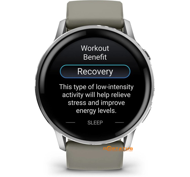 Смарт-часы Garmin Venu 4 - 45 mm, Silver bezel with silver gray silicone band (010-03014-01)