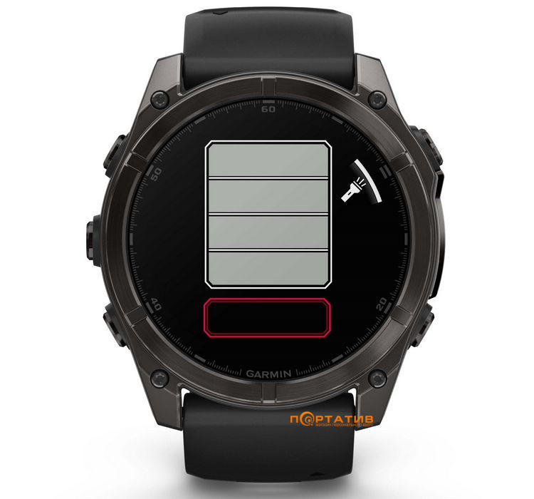 Смарт-часы Garmin Fenix 8 51 mm AMOLED Sapphire, Carbon grey DLC with Black/pebble grey silicone band (010-02905-21)