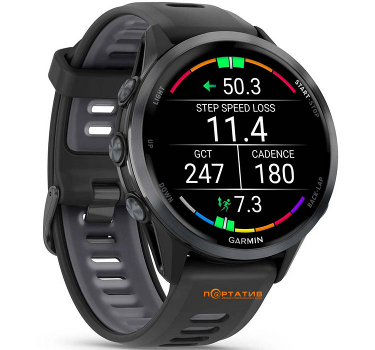 Смарт-годинник Garmin Forerunner 970, Black/Amp Yellow (010-02969-10)