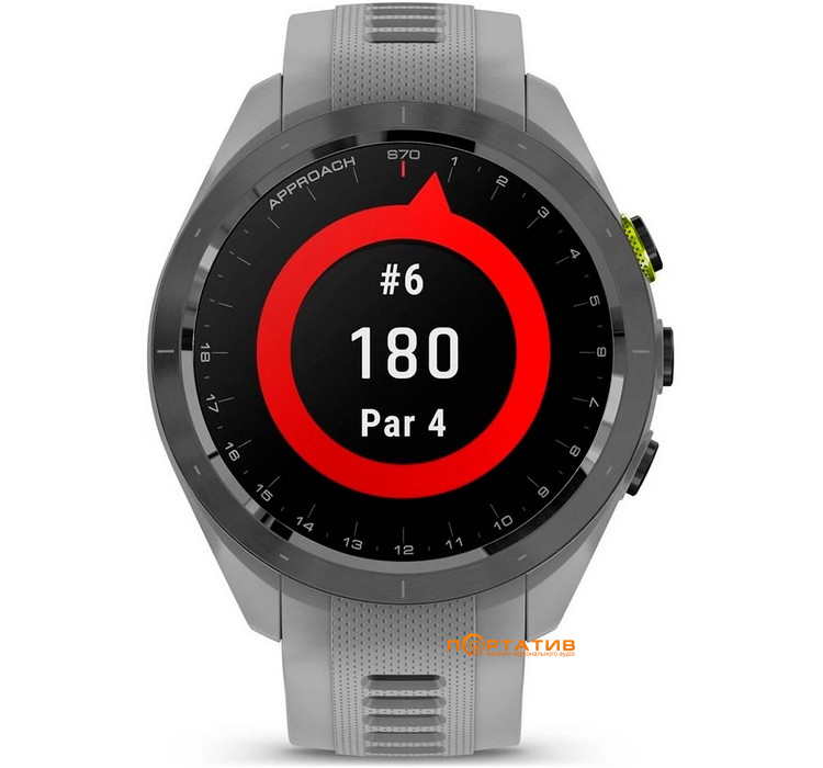 Смарт-годинник Garmin Approach S70, 42mm, Golf GPS,  Powder Gray (010-02746-11)