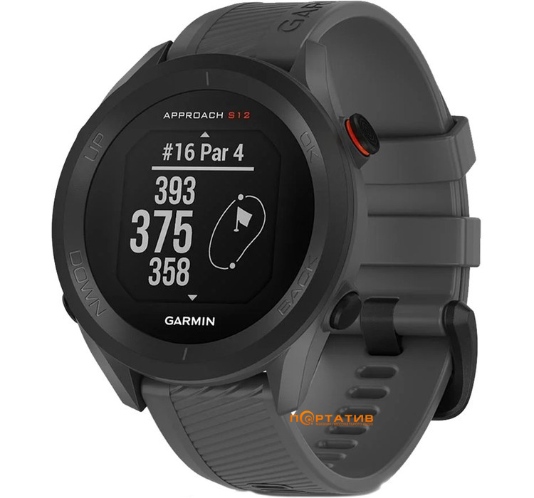 Смарт-годинник Garmin Approach S12, Golf GPS, Slate Gray (010-02472-13)