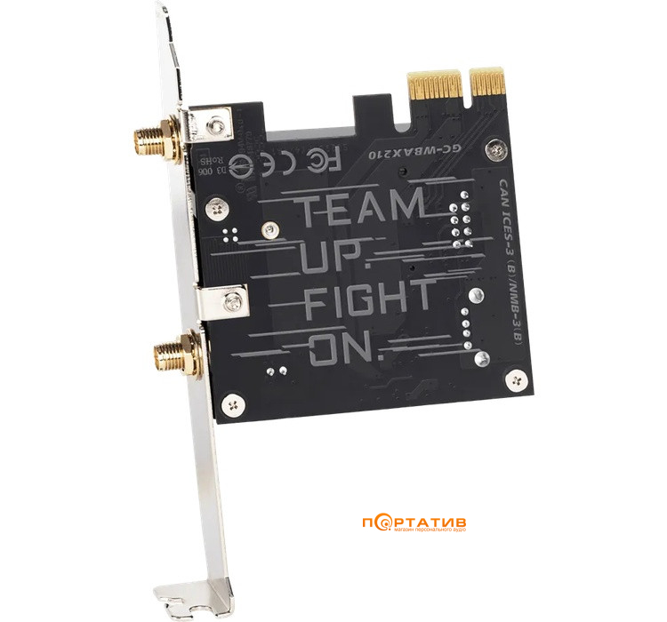 Сетевая карта Gigabyte GC-WBAX210 Wi-Fi 6E 2x2 802.11ax + Bluetooth 5.2 PCI-E x1 (GC-WBAX210)