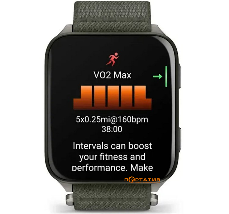 Смарт-часы Garmin Venu X1 Moss with Titanium Caseback and Moss ComfortFit Nylon Band (010-02980-03)