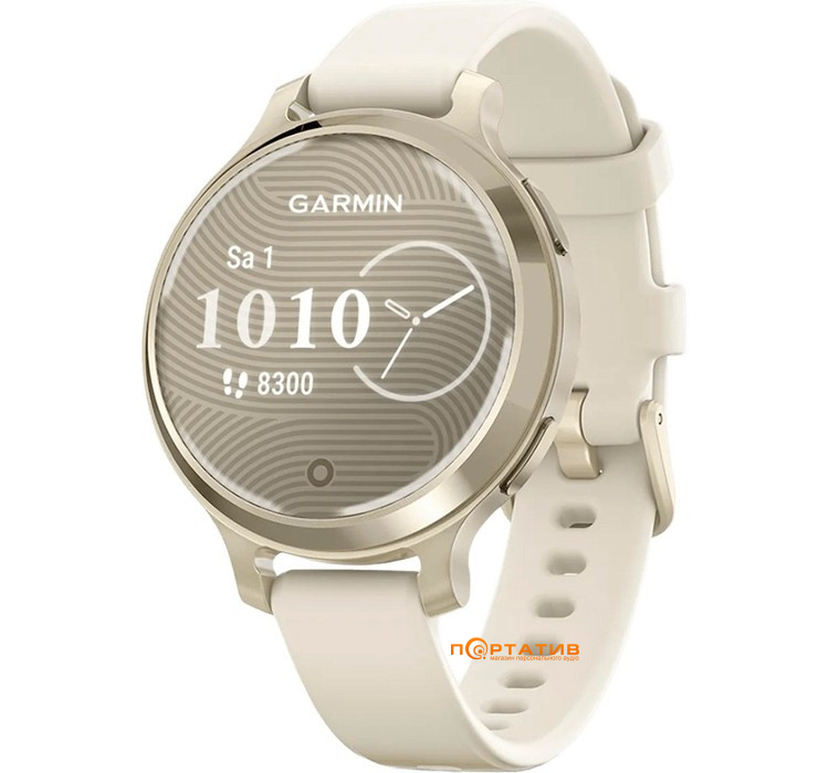 Смарт-годинник Garmin Lily 2 Active Lunar Gold with Bone Silicone Band (010-02891-00)