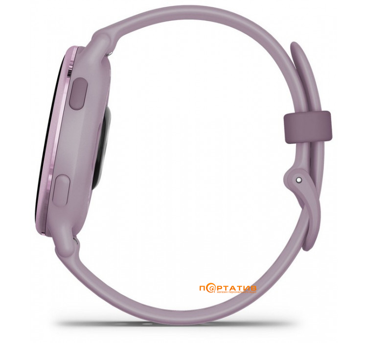 Garmin Vivoactive 5 Metallic Orchid Aluminium Bezel with Orchid Case and Silicone Band (010-02862-13