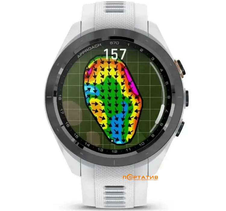 Смарт-часы Garmin Approach S70, 42mm, Golf GPS, White (010-02746-10)