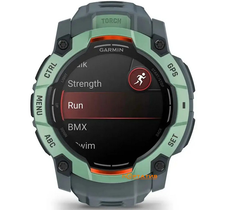 Смарт-годинник Garmin Instinct 3, 50mm, AMOLED, Neotropic Bezel with Twilight Band (010-03020-01)