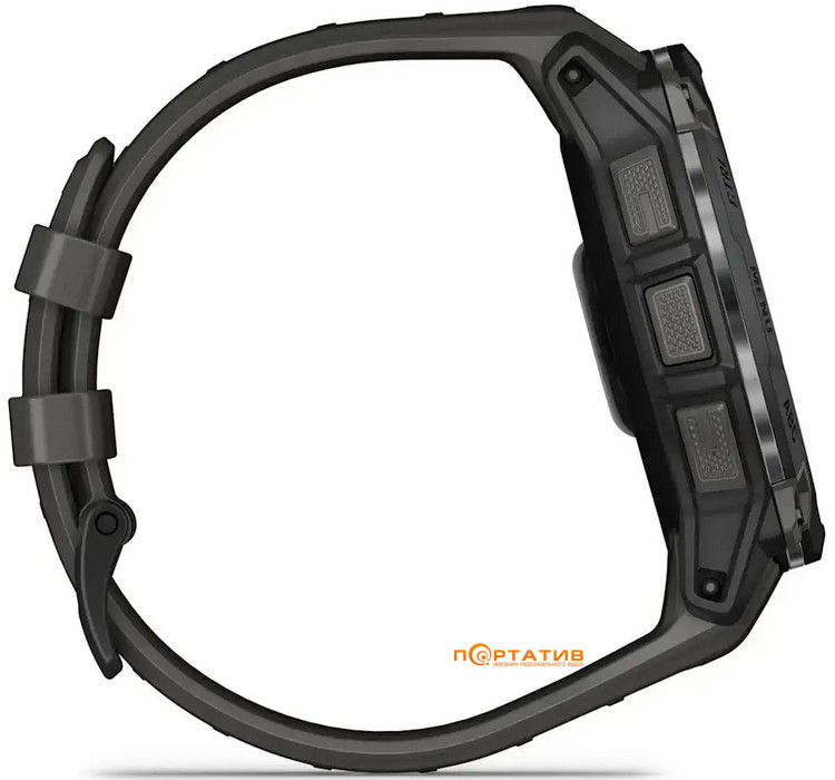 Смарт-годинник Garmin Instinct 3, 50mm, AMOLED, Black Bezel with Charcoal Band (010-03020-00)