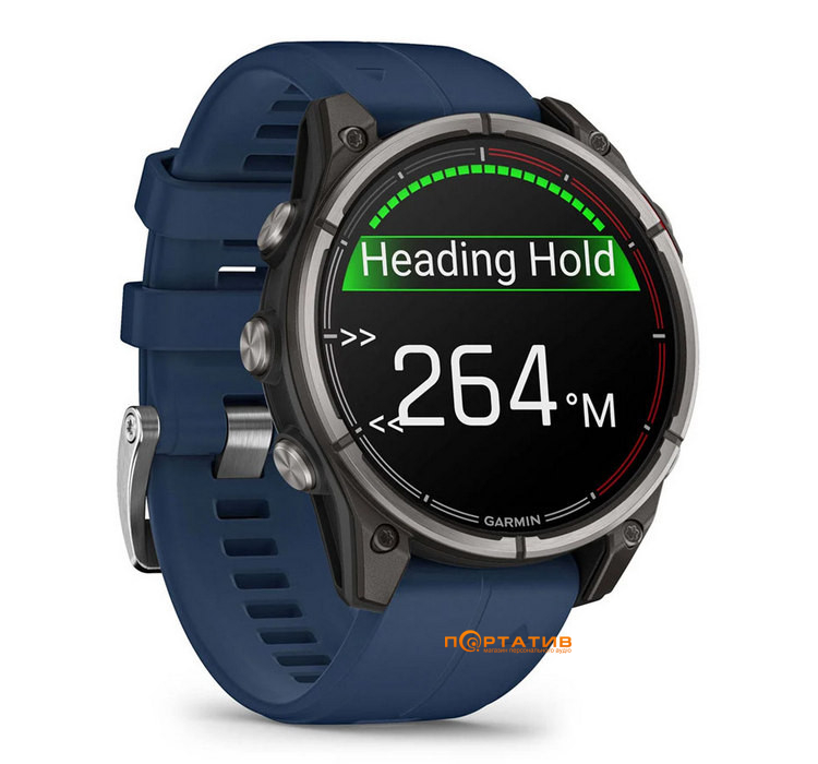 Смарт-часы Garmin Quatix 8, 47mm, AMOLED, Saph, EMEA (010-02904-51)