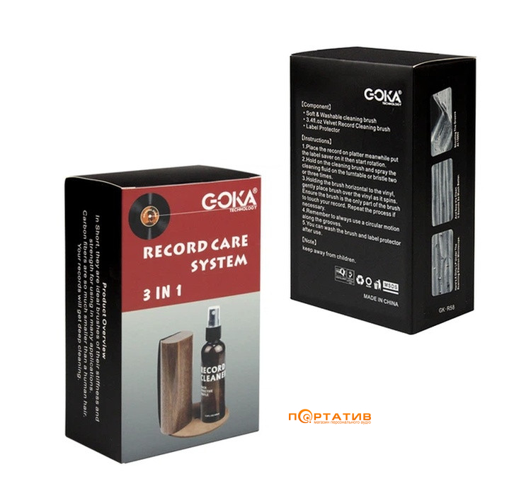 Набір для догляду за вініловими платівками Goka GK-R58