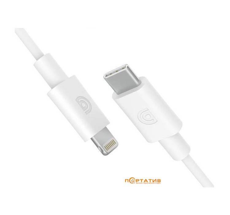Кабель Griffin USB-C to Lightning Cable 1,2 m White (GP-066-WHT)