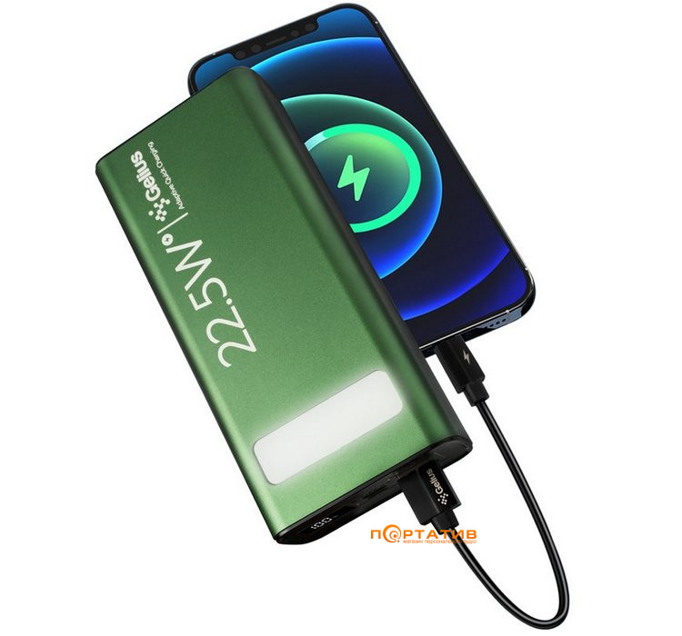 Внешний аккумулятор Gelius Lightstone 22.5W 30000mAh Green (GP-PB300)