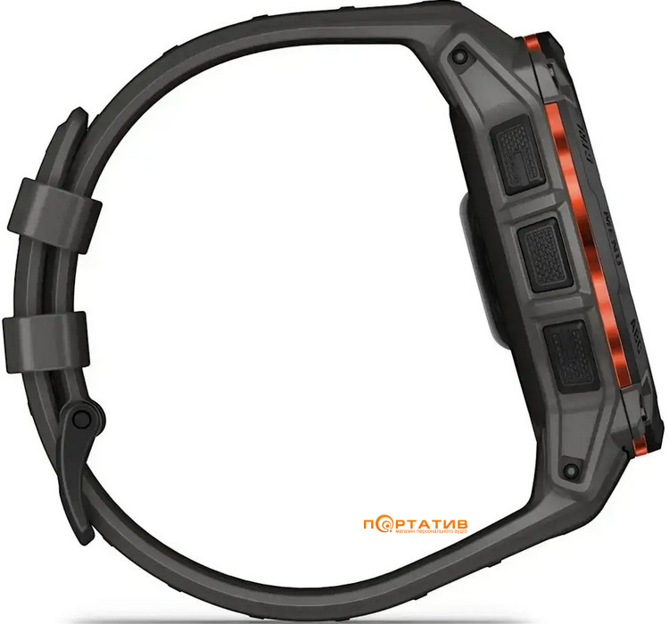 Смарт-годинник Garmin Instinct 3, 50mm, Solar, Black Bezel with Charcoal Band (010-02935-00)
