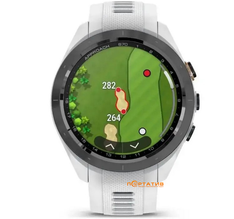 Смарт-часы Garmin Approach S70, 42mm, Golf GPS, White (010-02746-10)