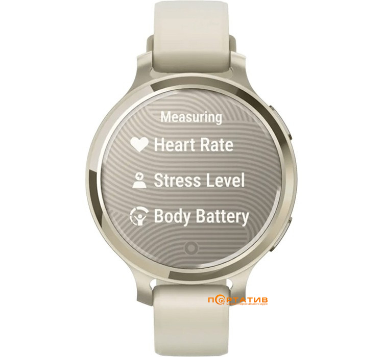 Смарт-годинник Garmin Lily 2 Active Lunar Gold with Bone Silicone Band (010-02891-00)