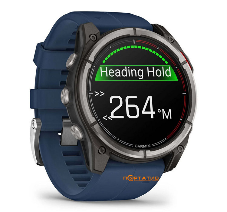 Смарт-часы Garmin Quatix 8, 51mm, AMOLED, Saph, EMEA (010-02905-91)
